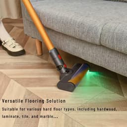 Geschikt voor Dyson V15 V11 V10 V8 V7 Stofzuiger Stofdetector, Vervangend Accessoire voor Zachte Rolborstel voor Hardhouten Vloeren met Optisch Groen Licht - Verbeterd Vermogen, Snelheid en Levensduur — thumbnail 2
