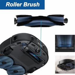 Hoofdroller borstel - Geschikt voor Eufy X10 Pro omni Robot Vacuüm - Verwijder Vuil Stof Vuilnis Uit Hoeken Huisdier Haren, Reiniging Accessoires - 2 Stuks — thumbnail 5