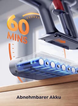 RFWR® Draadloze Accustofzuiger met 45000Pa Zuigkracht en 60 Min Accuduur – Ideaal voor Harde Vloeren en Huisdierenharen — thumbnail 2