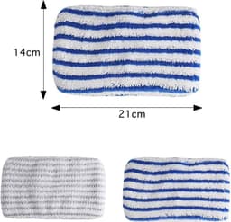 Geschikt voor 2 stuks vervangende dweilpads voor Rowenta Clean & Steam ZR005801/RY7/RY8- microvezeldoeken- herbruikbare dweilpad voor het reinigen en wrijven van vloeren (blauw en grijs - 2 stuks)-Stofzuigeraccessoires — thumbnail 2