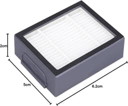 4 stuks HEPA Filter Vervanging Geschikt voor iRobot Roomba Stofzuiger robot i3, i3+, e5, e6, e7, i4 i5 i6 | Accessoires voor Roomba Compatibel met Roomba E, I en J series | Hoog Rendement HEPA — thumbnail 3