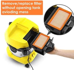 HEPA-filter Geschikt voor Kärcher NT25/NT35/NT45 2-pack — thumbnail 4