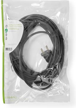 Nedis Stroomkabel voor Stofzuiger - 15.0 m - Type-F (CEE 7/7) - 250 V AC - 16 A - Zwart - PVC — thumbnail 3