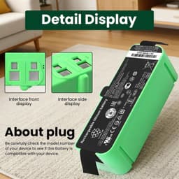 Reserveaccu voor Roomba Stofzuigers 14,4V 1800mAh — thumbnail 2
