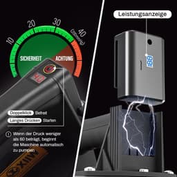 Elektrische Glaslifter - Zuignap Lift - Zware Materialen Verplaatsen - Automatische Start/Stop - Max 300 kg - Zwart — thumbnail 2