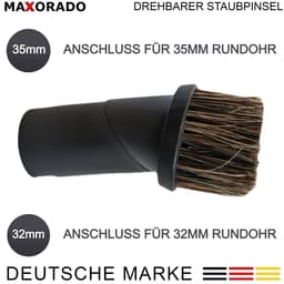 Dailygoods - Premium Meubelborstel voor Stofzuiger - Natuurhaar Borstel — thumbnail 2