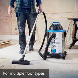 Industriële Stofzuiger 1500W Nat Droog Alleszuiger 30L met Blaasfunctie Stopcontact Bouwstofzuiger Professioneel — thumbnail 5