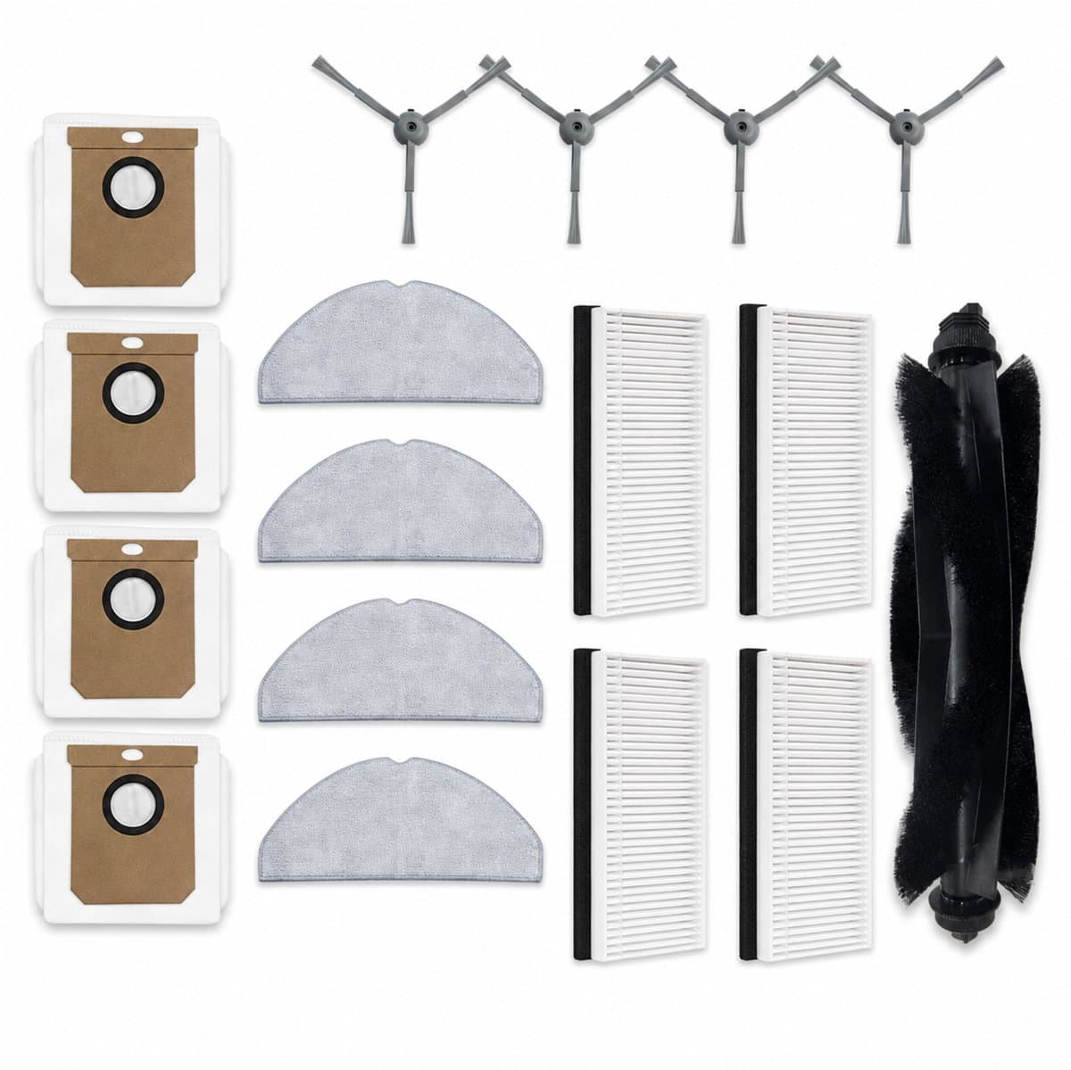 ZENC® Accessoireset Geschikt voor Eufy G50 & L60 Hybrid (SES) - Robotstofzuiger - Onderhoudsset - HEPA-filters - Borstels - Stofzakken - Dweilpads — afbeelding 1