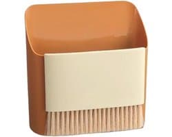 Stofblik en borstel - Mini veger - Bureau opruimen - Compact opbergontwerp - 1 cm - Veelkleurig