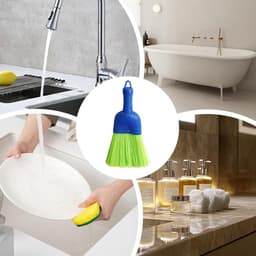 Handveger set - Reinigingsborstel - Snel opruimen - Ergonomische grip - 2 stuks - Enkele kleur — thumbnail 3