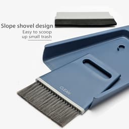 Kleine Bezem Stoffer - Desktop Borstelset - Snelle Schoonmaak - Draagbaar Ontwerp - Compact Formaat - Grijs — thumbnail 3