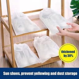 50 Stuks Stofzakken voor Schoenen met Trekkoord - Reistas Organizers — thumbnail 1