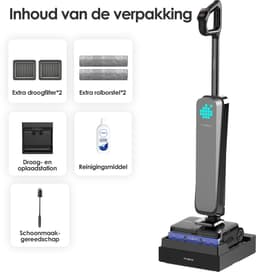 Tineco Floor One S9 Scientist Complete - 22 kPa - warm water schoonmaken - 180 plat schoonmaken — thumbnail 3