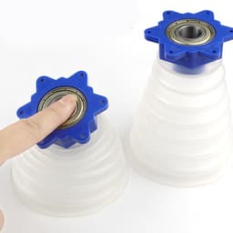 Boorstofverzamelaar - Stofopvangbak Boor - Stofvrij Boren - Efficiënte Stofafzuiging - 105 mm - Grijs — thumbnail 5