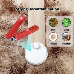 2 stuks originele hoofdborstel Gescht voor Roborock S7 accessoires Scheidbare rubberen hoofdborstelen voor S7/S7 MaxV Ultra/Q Revo/Q7 Max S7 vervangstukken/accessoires borstels voor stofzuigers — thumbnail 4