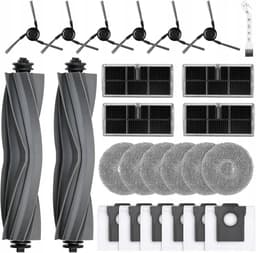 Een accessoireset van 25 stuks voor de Dreame X40 Ultra Complete / X40 Master / L40 Ultra / Mova P50 Pro Ultra robotstofzuigers, inclusief 2 hoofdborstels, 4 filters, 6 reinigingsdoeken, 6 stofzakken, 6 zijborstels en 1 reinigingsborstel. — thumbnail 1