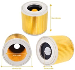 Twee vervangbare WD3-filters Geschikt voor de Kärcher WD3 Premium, WD2, WD3, WD3P, WD1, MV2, MV3 A2004, A2604, A2204, A2054, SE4001 en SE4002 stofzuigers. — thumbnail 3