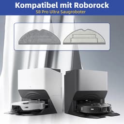 Set Van 8 Reinigingsdoekjes Voor De Roborock S8 Pro Ultra Robotstofzuiger, Accessoires Van Zilverionenmicrovezel. — thumbnail 2