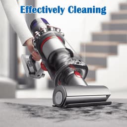 Mijtenverwijderende borstelkop - Mijtenverwijderende zuigmond - Mijtenverwijderende borstelaccessoire - Stofzuigeraccessoire - Compatibel met Dyson draadloze stofzuigerkoppen v7-v8-v10-v11 - Grijs - 15,5*14,5 cm — thumbnail 4