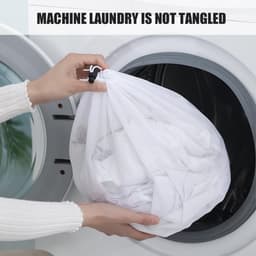 Set van 2 Fijne Waszakken met Trekkoord - Herbruikbaar Wasmand Net voor Ondergoed en Fijne Kleding — thumbnail 1