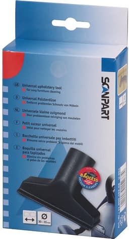 Scanpart stofzuigermondstuk 32 en 35 mm - Meubelborstel - Bekleding - Klein opzetstuk - Kleine zuigmond - Geschikt voor AEG Bosch Electrolux Miele Moulinex Nilfisk Panasonic Philips Rowenta Siemens - Universeel — thumbnail 2