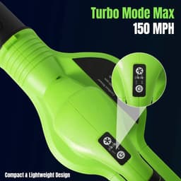 Bladblazer - Bladblazers met Accu - Stofzuiger - Draadloze - Elektrische - 21V - 3000W - Tuinreiniger met 1 Accu, Compatibel met 18V Batterijsystemen — thumbnail 4