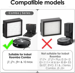 6 stuks vervanging HEPA-filter geschikt voor iRobot Roomba Combo J7+ plus/Combo j9+/Combo 10 Max robotstofzuigerkit — thumbnail 5