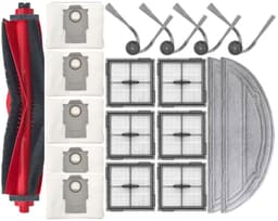 Stofzuiger accessoireset - geschikt voor Roborock Q10 VF+/PF Robotstofzuiger - 1 Hoofdborstel - 5 vacuümzak - 2 Dweildoek - 4 Zijborstels - 6 Filter - 18stuks — thumbnail 1