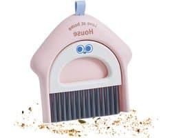 Bezem En Stofblik - Schoonmaak Set - Dagelijks Schoonmaken - Ruimtebesparend Ontwerp - Compact Formaat - Divers