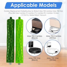 Stofzuigerborstel Vervanging - Rollerborstel Set - Grondig Schoonmaken - Premium Rubber Materiaal - 4 Stuks - Zwart — thumbnail 3
