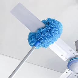 Ventilator Reiniger - Stofdoek Hoge Plafonds - Stof Verwijderen - Uitschuifbare Steel - Tot 126 cm - Blauw — thumbnail 4