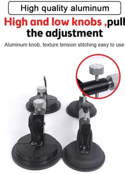 Zuignappen voor glas - Vacuüm lifter - Materiaal verplaatsen - Hoge zuigkracht - 150KG - Zilver — thumbnail 5