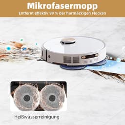 8 stuks - 4 stofzakken en 4 poetsdoeken - Voor Dreame L10 Ultra/ L10S Pro / L10S Ultra Heat/ L10 Prime/ L20 L30 L40 L50 Ultra/ X30 X40 X50 Ultra/Mova E30 V50 Ultra P10 P50 Pro Ultra — thumbnail 4
