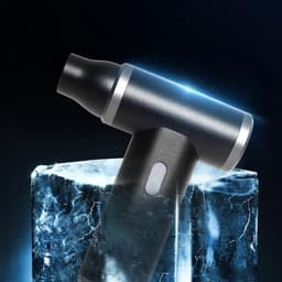 Handheld Turbine Ventilator - Draagbare Blazer - Snel Reinigen - 110.000 RPM Hoge Snelheid - Compact Lichtgewicht - Zilver — thumbnail 3