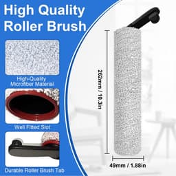 Allecto - Vervangborstel - HEPA-filter - Duurzaam - 5-delig - Compatibel met Dreame H12 Pro - Accessoires voor stofzuiger - 2 borstels + 2 filters — thumbnail 5