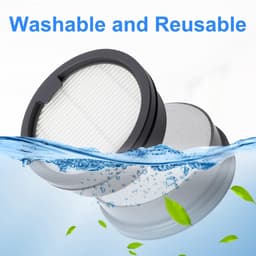 Dailygoods- HEPA-filter 2 stuks - stofzuigerfilter - wasbaar - herbruikbaar - compatibel met Dreame H12 Dual/M12/H13 Pro - hoogwaardige materialen — thumbnail 4