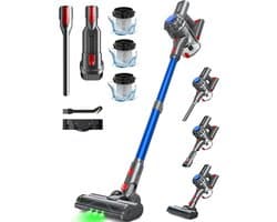 Draadloze Steelstofzuiger Krachtig - 50 Min Autonomie - Donkerblauw