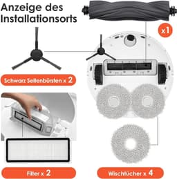 Complete accessoire set Geschikt voor Dreame L20 Ultra: 4 dweilpads, 6 stofzakken, 1 hoofdborstel, 2 filters, 2 zijborstels + reservezak. — thumbnail 2