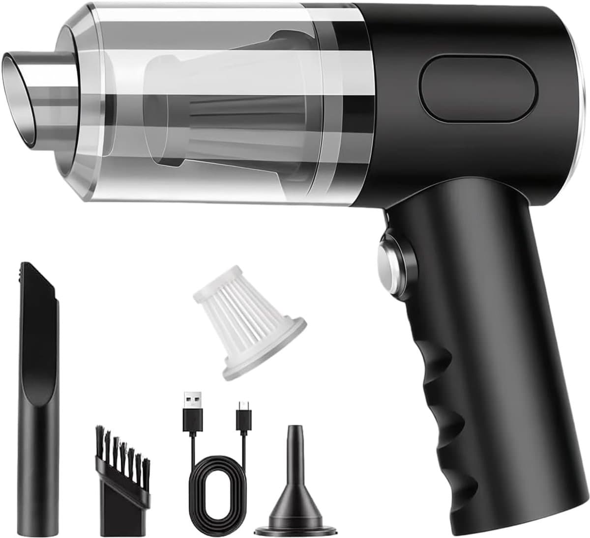 Handstofzuiger, 3-in-1 draadloze handstofzuiger, krachtige zuigkracht van 22000 Pa, draadloze autostofzuiger, lichtgewicht en compact, geschikt voor tapijten, dierenharen, auto's, thuiskantoren en andere ruimtes. — afbeelding 1