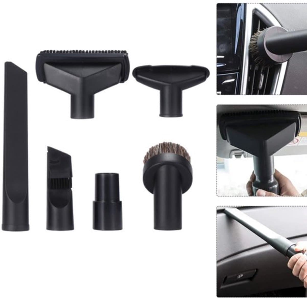 6 stuks - Mondstuk stofzuiger set - Stofzuiger zuigmonden - Geschikt voor karcher stofzuiger WD1 WD2 WD3 NT18/1 NT25/1 NT30/1 NT38/ - voor Autoverzorging Bank Naaimondstuk — afbeelding 1
