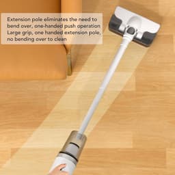 Draadloze Steelstofzuiger - Combinatie Dweil - Efficiënt Reinigen - 3 in 1 Functie - 1080 mm Hoog — thumbnail 3