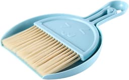 Mini Stoffer en Blik - Kleine stoffer Handveger - Bureau Reinigen - Ruimtebesparend ontwerp - Compact formaat - Blauw — thumbnail 4