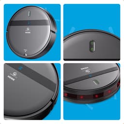 CleanWise Henk Robotstofzuiger + 4 dweildoeken – Nederlands Product – Voor Huisdieren – Met Dweilfunctie & Laadstation – Dweilrobot – 4500 Pa – HEPA 14 – Ultra dun 7,4 cm – App & Spraakbediening – Voor Huisdierharen, Harde Vloeren & Tapijt — thumbnail 4