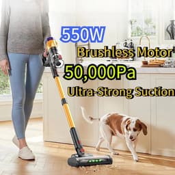 Zolara Draadloze stofzuiger - Zonder zak - 550W - Steelstofzuiger - Geel — thumbnail 3