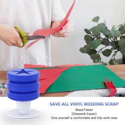 Vinyl Wieden Schroot Collector - Afval Houder Tool - HTV Knutselen - Non-stick Siliconen — thumbnail 3