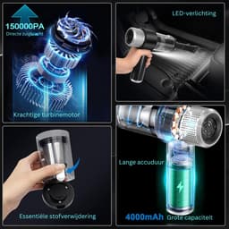 Octav8® Auto stofzuiger - Kruimeldief - Handstofzuiger - Zakloze - Draadlos — thumbnail 2