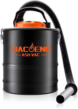 Stofzuiger met Blaasfunctie - Aszuiger Nat Droog - Haard en BBQ - Krachtige Zuigkracht - 4 Gallon Tank - Zwart — thumbnail 1
