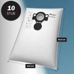 10x stofzuigerzakken Geschikt voor MAKITA VC2000L VC2010L VC2012L VC2511L VC2512L VC3011L VC3012L VC3511L | vlies zak - type DSM 42 — thumbnail 2