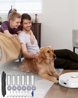 Onderdelen accessoireset voor Dreame L10s Ultra/L10 Ultra robotstofzuiger, 1 hoofdborstel, 6 filters, 6 mop pads, 7 zijborstels, 1 schoonmaakborstel, accessoires voor Dreame L10 Ultra — thumbnail 2