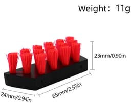 Reinigingsborstel - Stoere Vlekborstel Tool - Vervanging - Geschikt voor Bissell Rechtop & Draagbare Tapijtreinigers voor 3698Z/1558Z/3617Z/36985 Serie - Zwart - 1 Borstel + 2 Vervangende — thumbnail 5